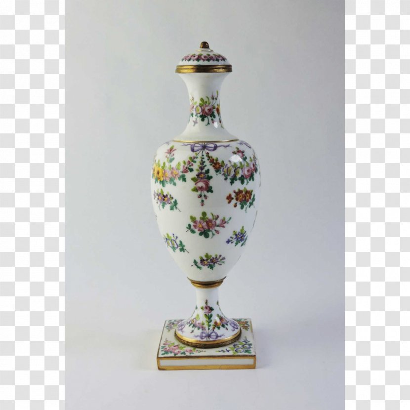 Vase Porcelain Glass Ceramic Color - Antique - Hand-painted Garlands Transparent PNG