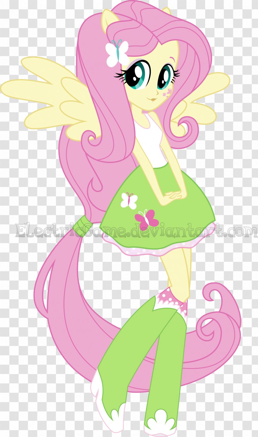 Fluttershy My Little Pony: Equestria Girls Rainbow Dash - Watercolor Transparent PNG