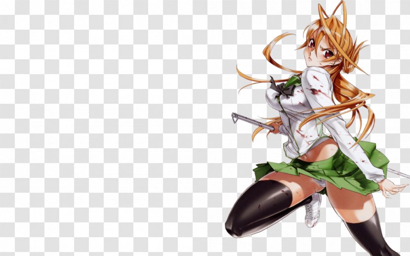 Highschool Of The Dead REI Desktop Wallpaper - Watercolor - High School Transparent PNG