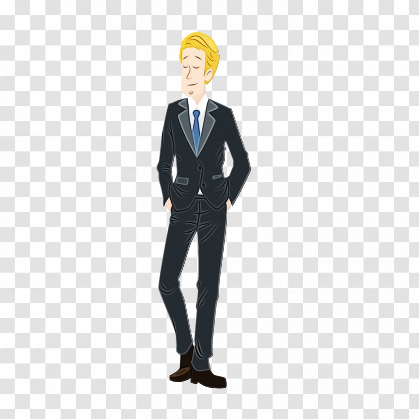 Tuxedo Standing - Whitecollar Worker - Businessperson Animation Transparent PNG