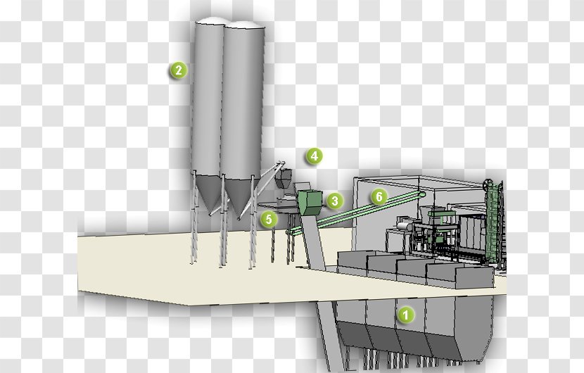 Silo Concrete Plant Ready-mix Cement Mixers - Aggregate Transparent PNG