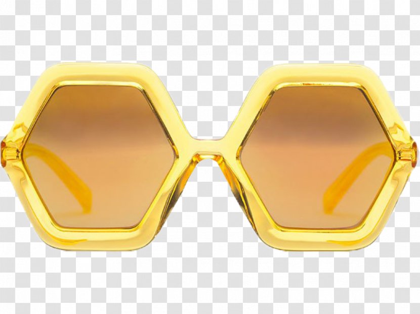Sunglasses Goggles - Yellow - Honey Transparent PNG