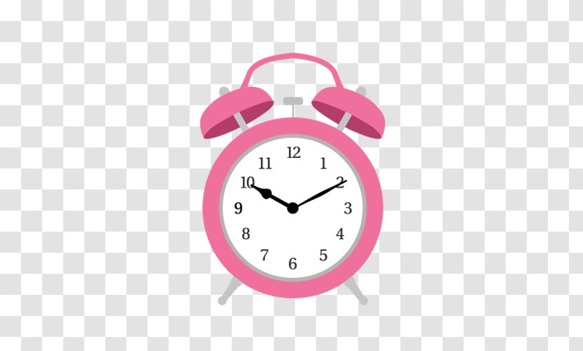 Nightstand Alarm Clock Flip - Pink Vector Material Transparent PNG