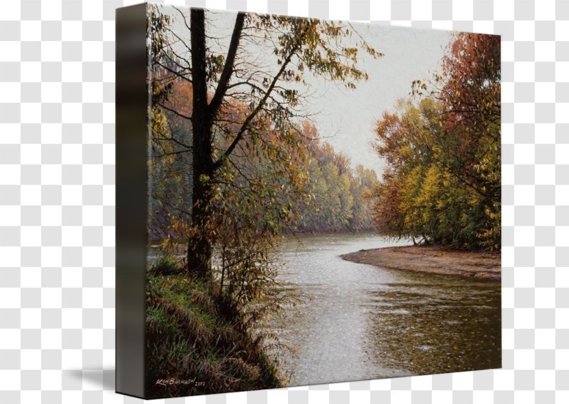 Painting Gallery Wrap River Water Resources Bayou Transparent PNG