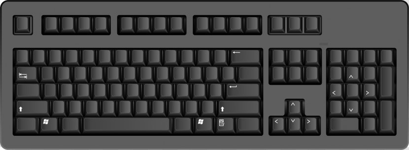 Computer Keyboard Mouse Server - Input Devices - Black Image Transparent PNG