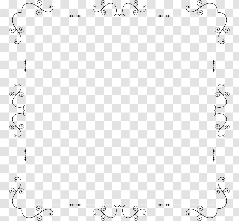 Art Nouveau Borders And Frames Ornament Clip - Picture - Decorative Frame Transparent PNG