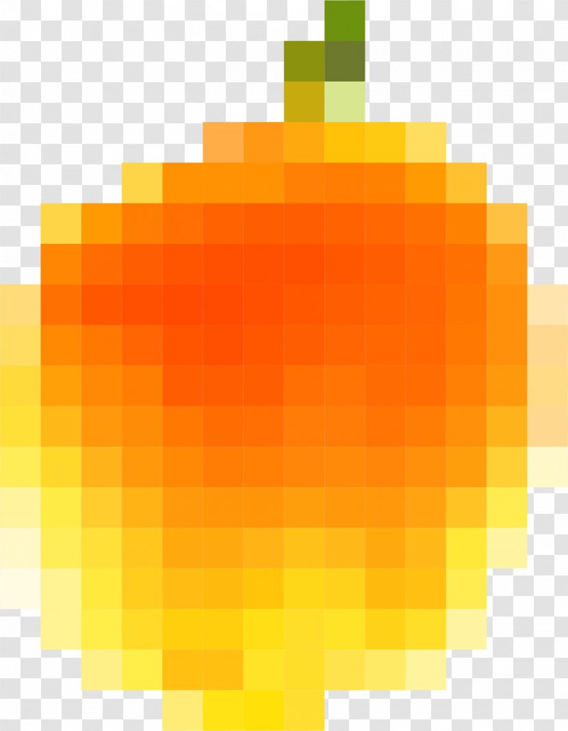 Peach Pixelation Orange Clip Art - Yellow Transparent PNG