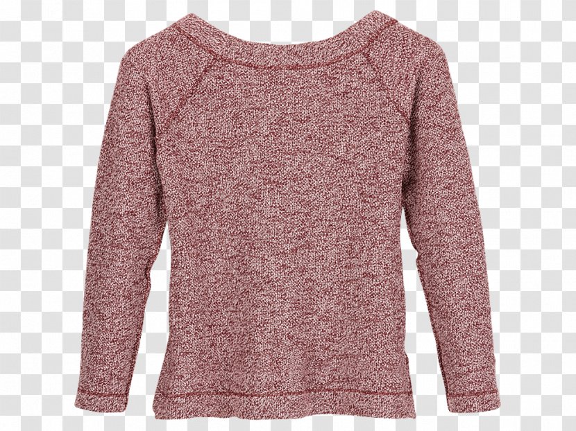 Long-sleeved T-shirt Sweater Shoulder - Pink Transparent PNG