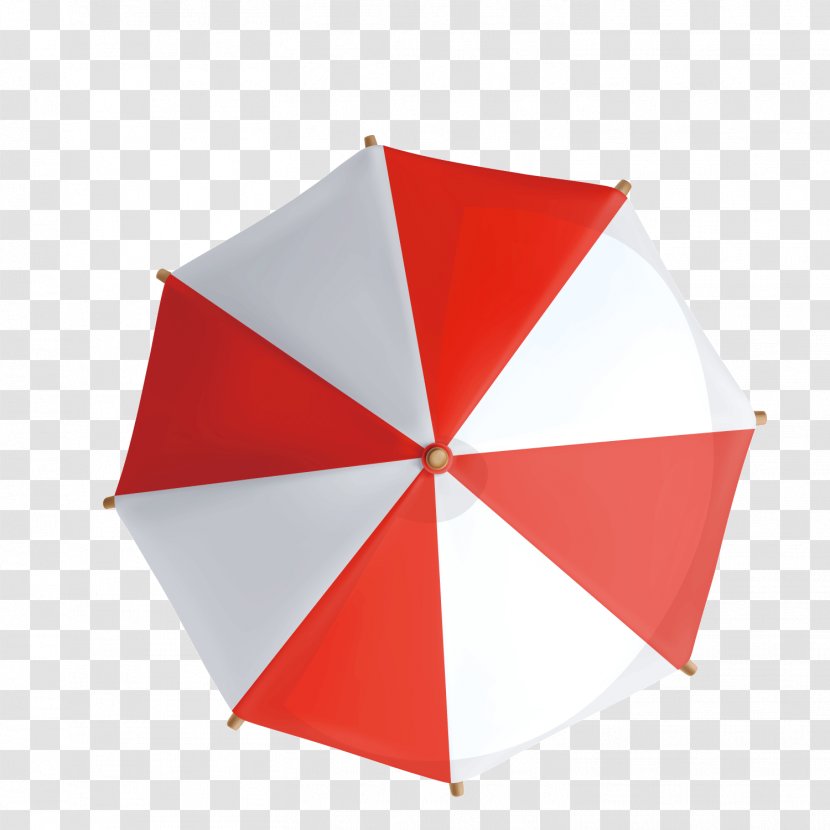 Red Geometry Umbrella - Color Transparent PNG