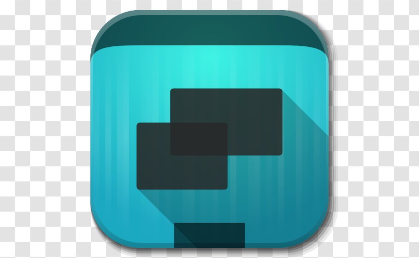 Blue Square Angle Aqua - Directory - Apps Show Desktop Transparent PNG