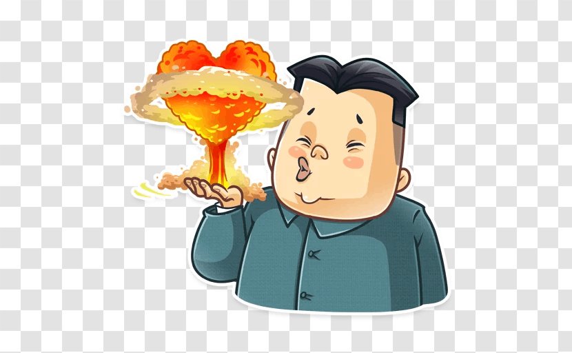 North Korea Telegram Sticker Politician South - Emoji Transparent PNG