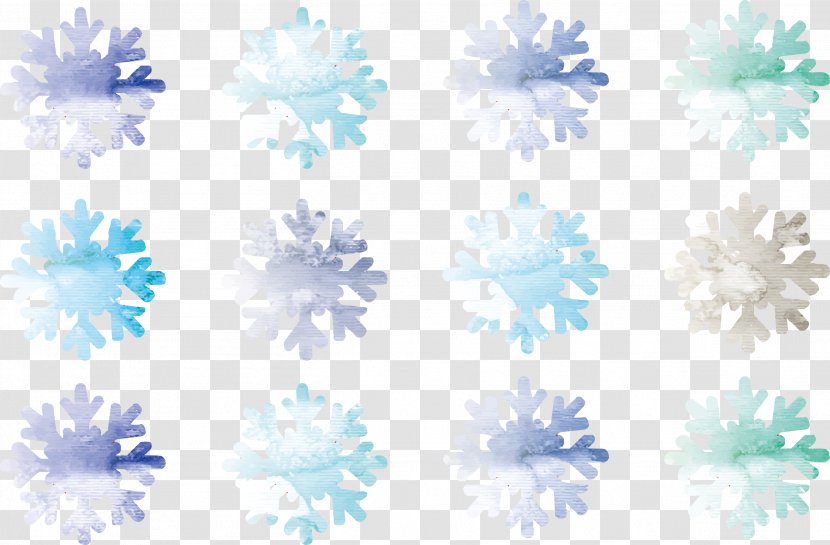 Watercolor Painting Snowflake Drawing Transparent PNG