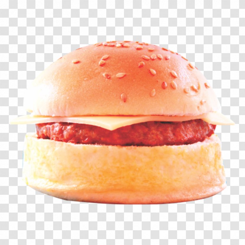 Cheeseburger Hamburger Breakfast Sandwich Slider Ham And Cheese - Bun - Bacon Transparent PNG