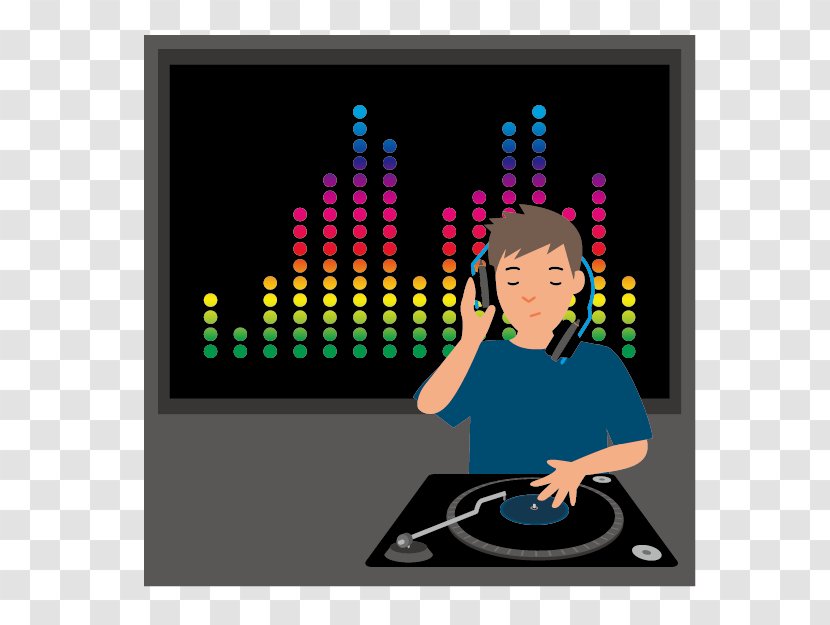 Disc Jockey Bar Cartoon Illustration - DJ Performances Transparent PNG