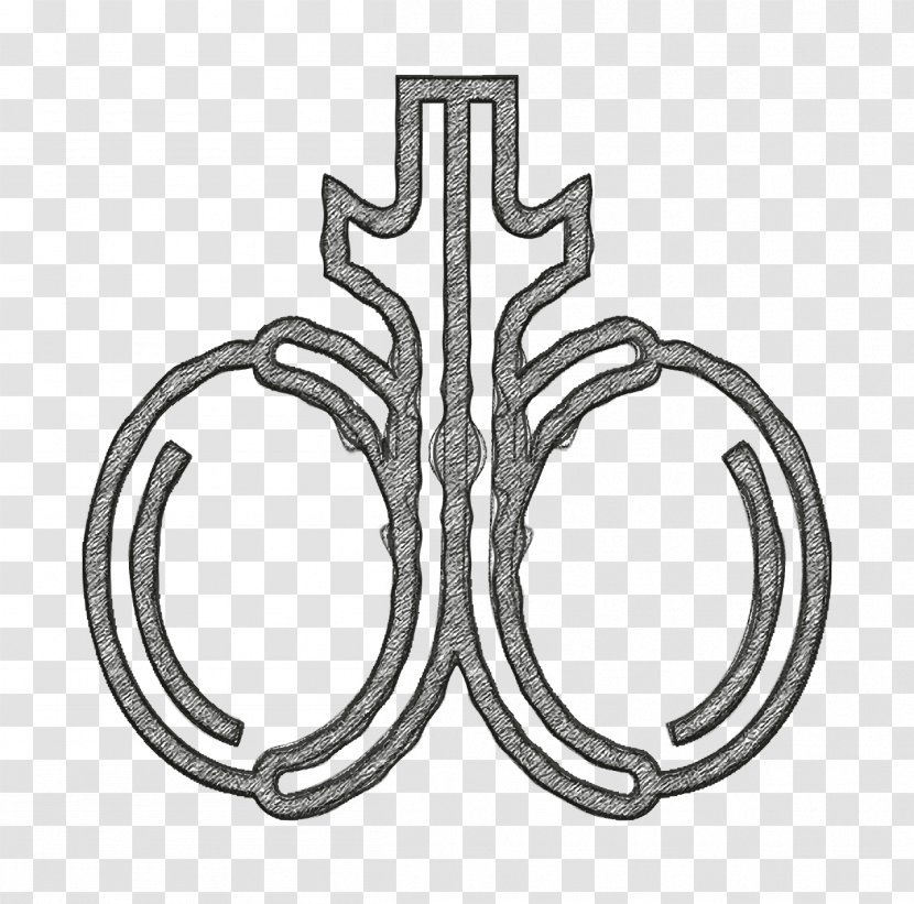 Gland Icon Male Orchis - Testicles - Metal Symbol Transparent PNG