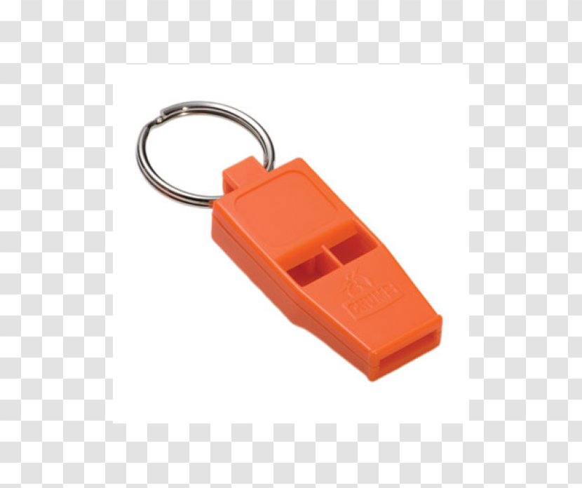 Whistle Hiking Camping Rescue Safety Orange - First Aid Kits Transparent PNG