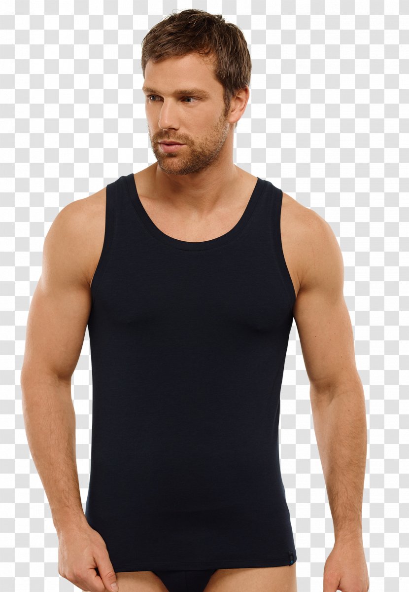 T-shirt Sleeveless Shirt Feinripp Doppelripp - Flower - Men's Wear Transparent PNG
