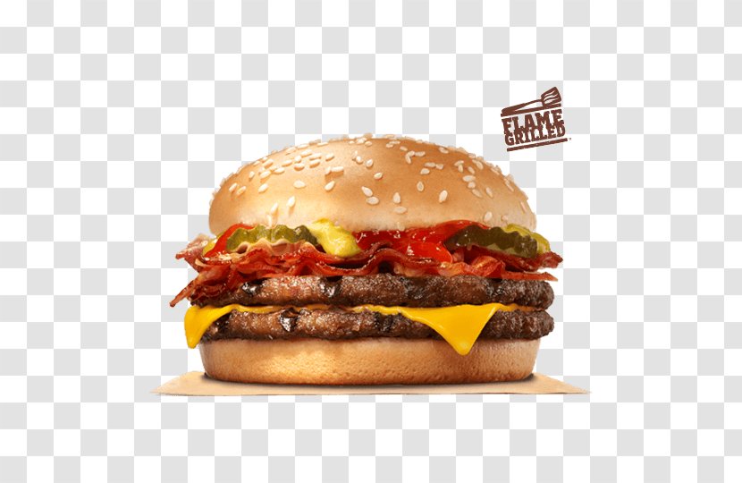 Hamburger Whopper Cheeseburger Burger King Bacon - Fast Food Restaurant Transparent PNG