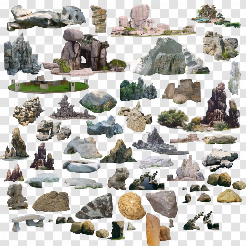 Computer-aided Design Landscape Computer File - Computeraided - Stone Elements Transparent PNG