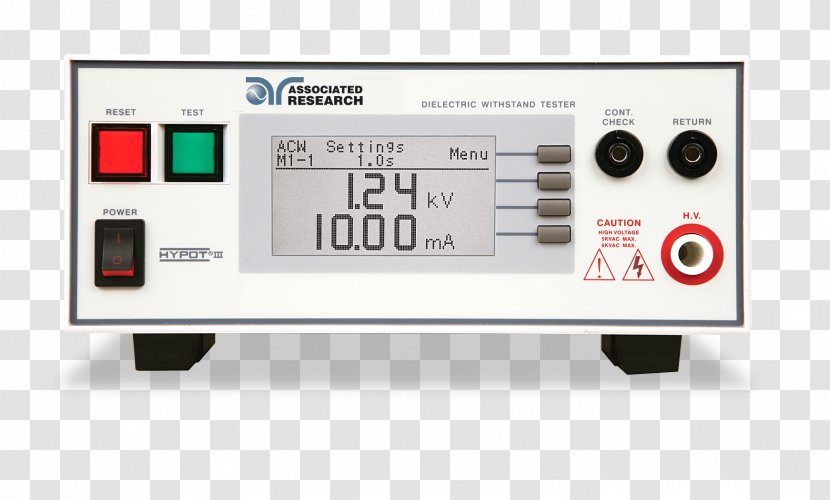 Hipot Electronics Electrical Resistance And Conductance Insulator Multimeter - Stereo Amplifier - Safe Production Transparent PNG