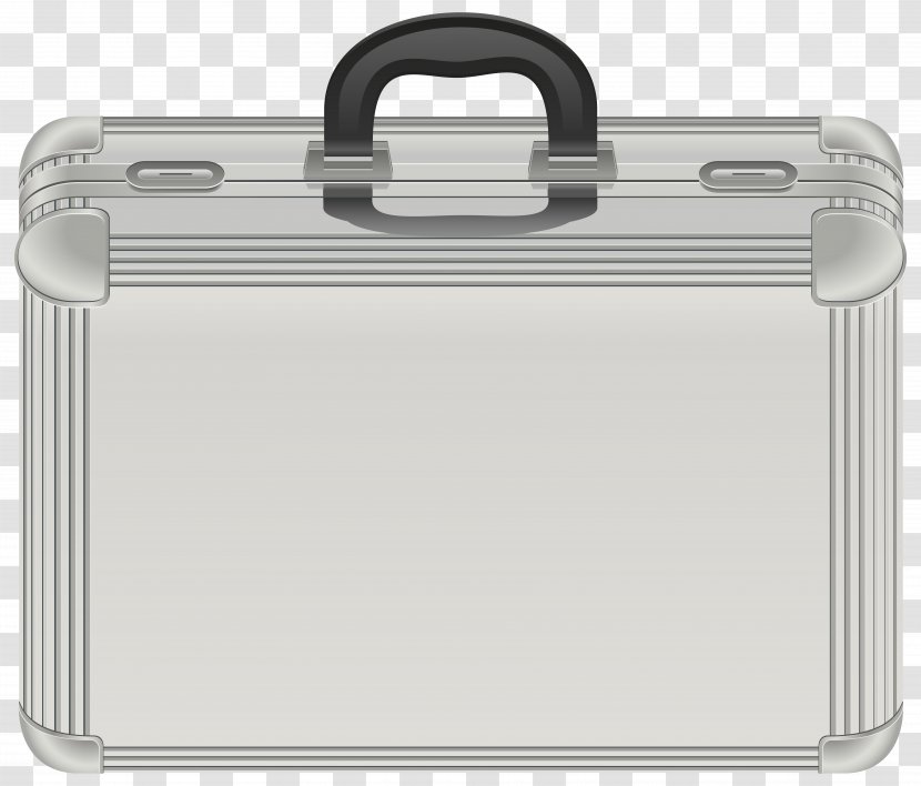 Briefcase Suitcase Clip Art - Product Design - Silver Case Transparent Image Transparent PNG