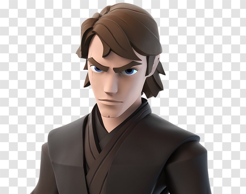 Disney Infinity 3.0 Anakin Skywalker Star Wars Ahsoka Tano Boba Fett - Brown Hair Transparent PNG