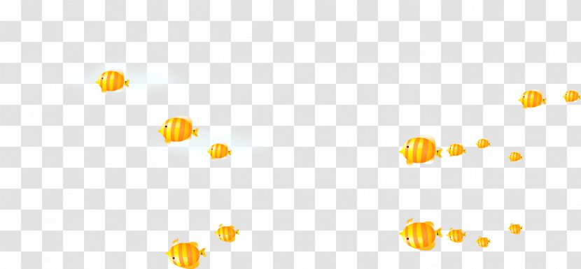 Petal Yellow Pattern - Cute Cartoon Fish Transparent PNG