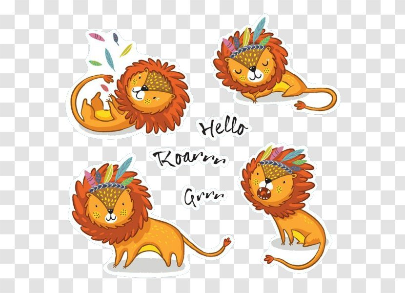 Lion Illustration - Organism - Forest King Transparent PNG