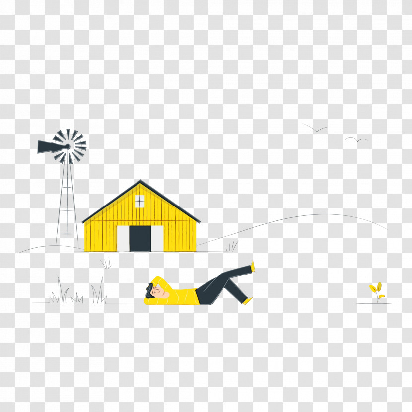 Logo Cartoon Diagram Yellow House Transparent PNG