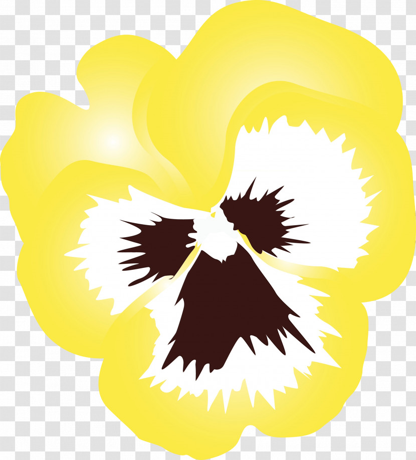 Yellow Plant Flower Pansy Violet Family Transparent PNG