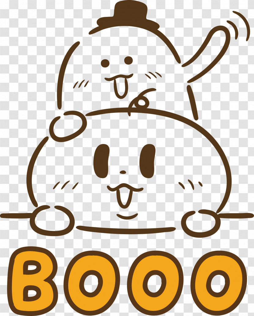 Booo Happy Halloween Transparent PNG