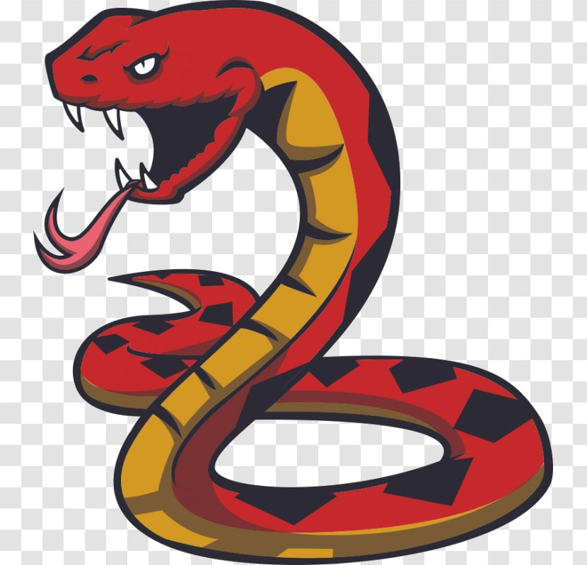 Red-bellied Black Snake Vipers Clip Art - King Cobra Transparent PNG