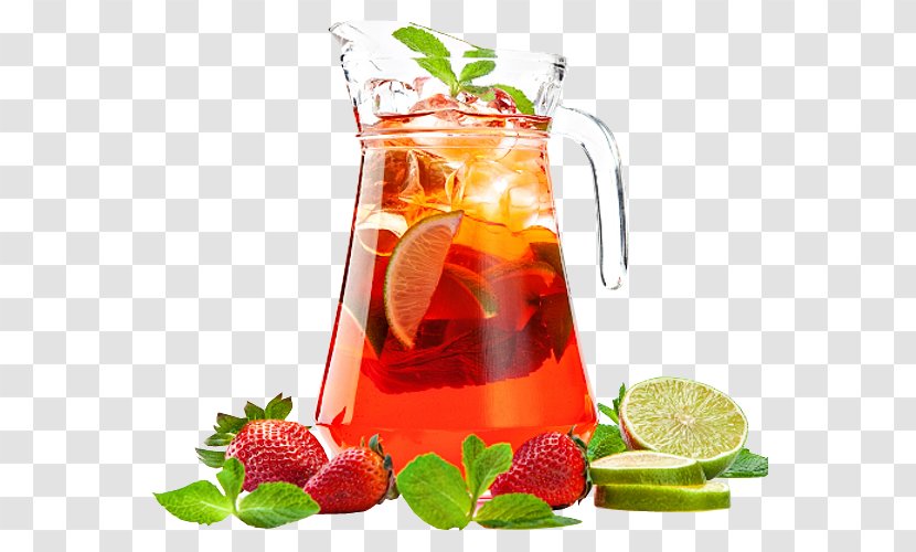 Cocktail Sangria Juice Mojito Soft Drink - Distilled Beverage - Fruit Tea Transparent PNG