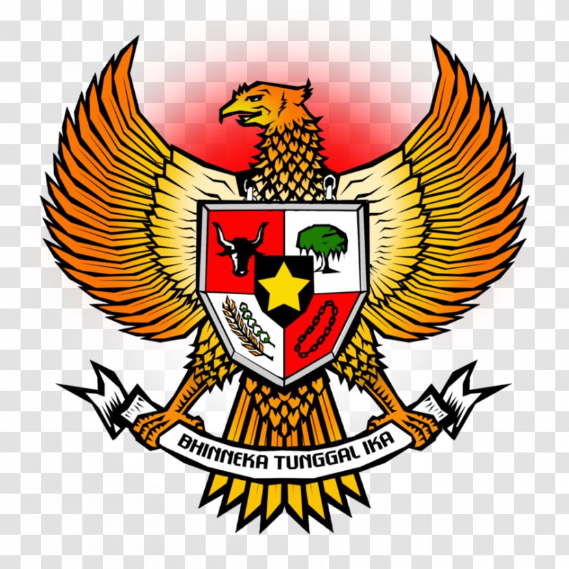 National Emblem Of Indonesia Pancasila Garuda Indonesian - Vector Transparent PNG