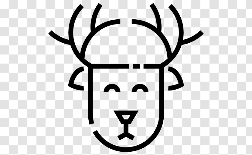 Deer Vector - Smile - Head Transparent PNG