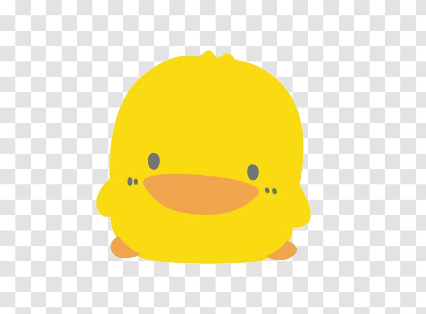 Duck Smiley Yellow Beak - Water Bird - Cute Little Transparent PNG