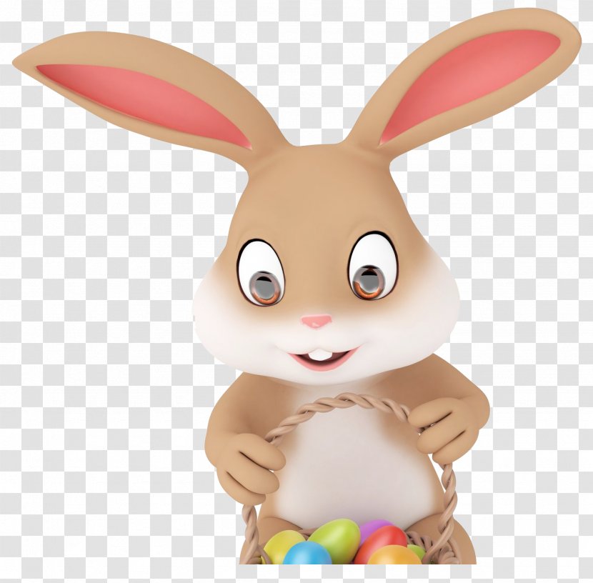 Easter Bunny Wish Egg Hunt Happiness - Figurine Transparent PNG