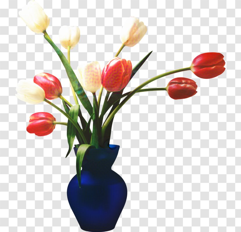 Desktop Wallpaper Flower Image Tulip Rose - Vase Transparent PNG