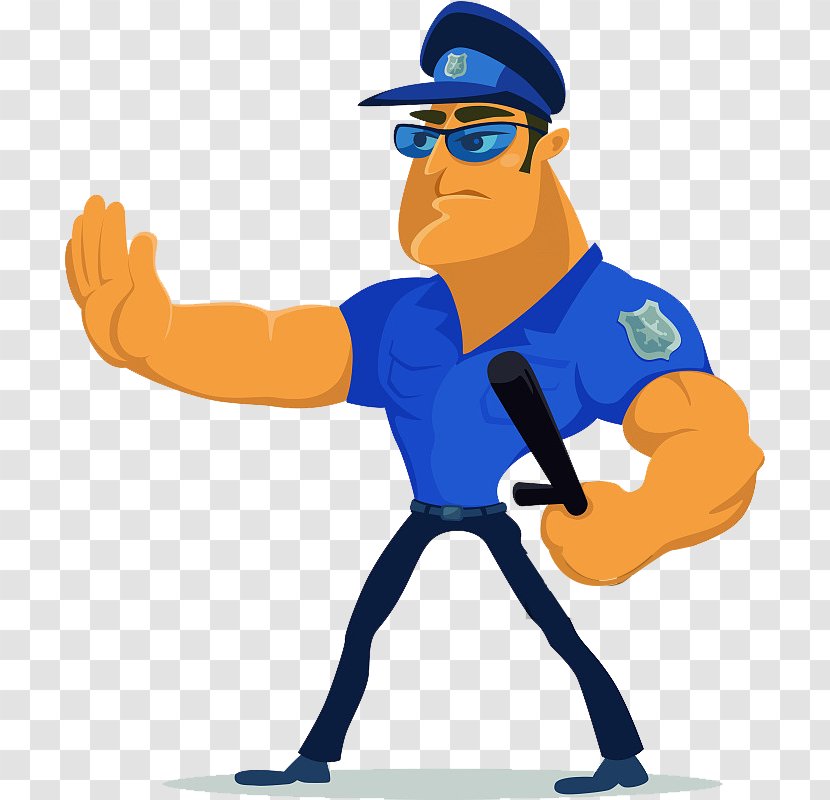 Police Officer Security Guard Illustration - Standing - Traffic Patrol Process Gesture Command Transparent PNG