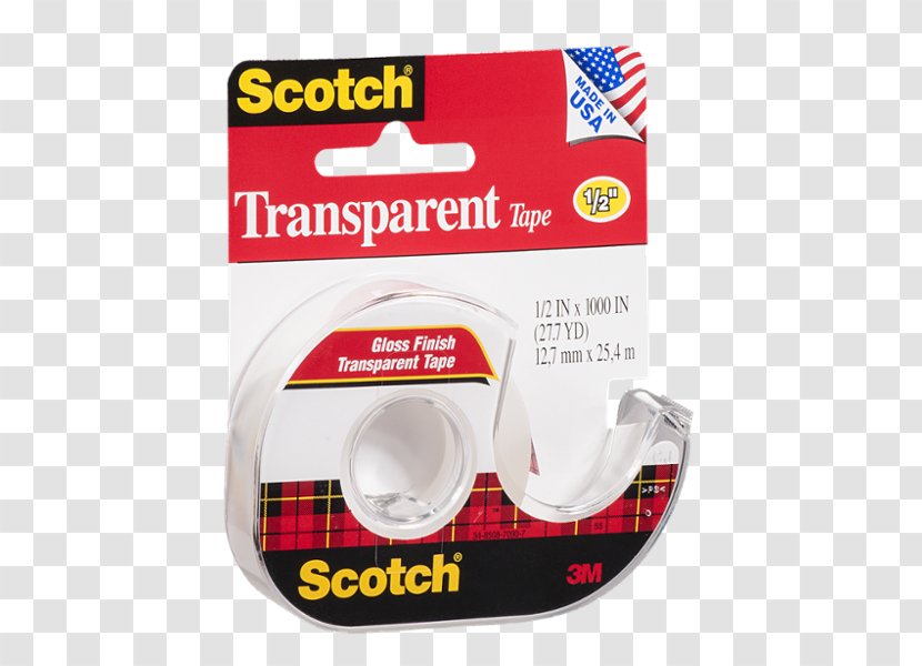 Adhesive Tape Scotch 3M Double-sided - Millimeter - Scoth Transparent PNG