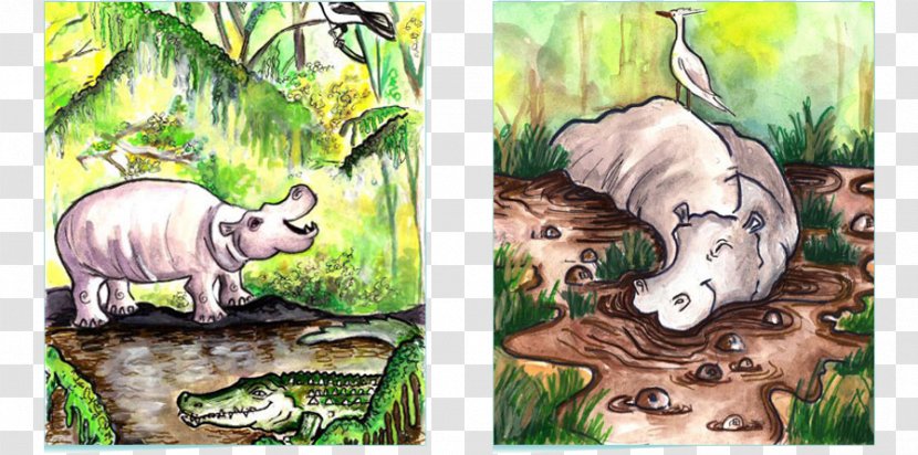 Mammal Painting Ecosystem Fauna Wildlife - Grass - Japanese Style Illustration Transparent PNG