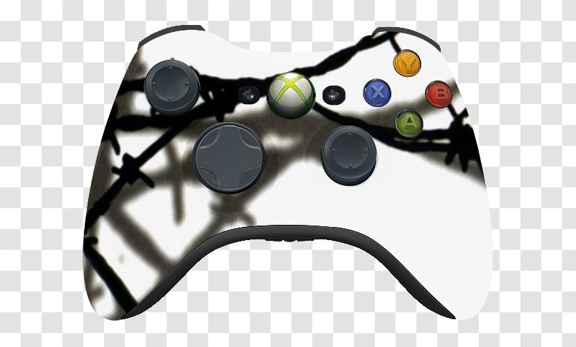 Game Controllers Video Consoles Xbox 360 Joystick Console Accessories - Barbwire Transparent PNG