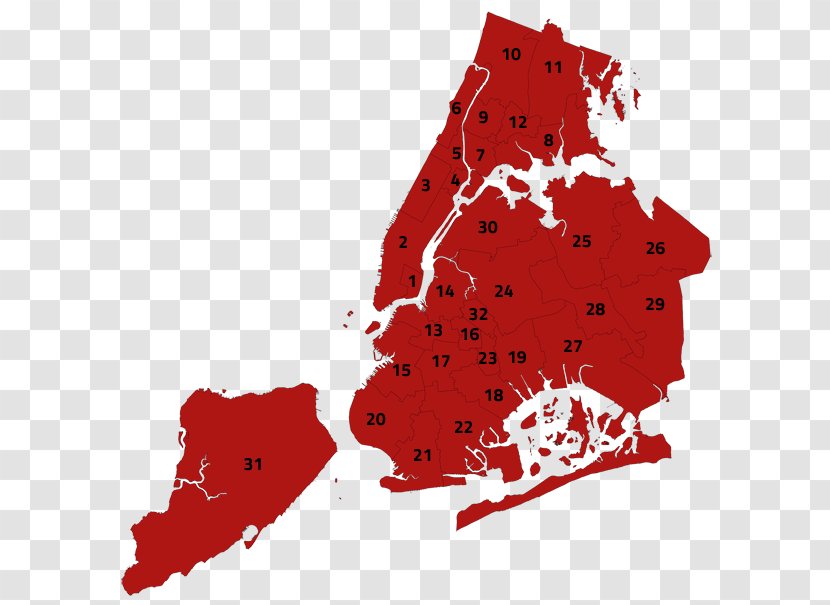 Manhattan Boroughs Of New York City Map - Leaf - Year Transparent PNG