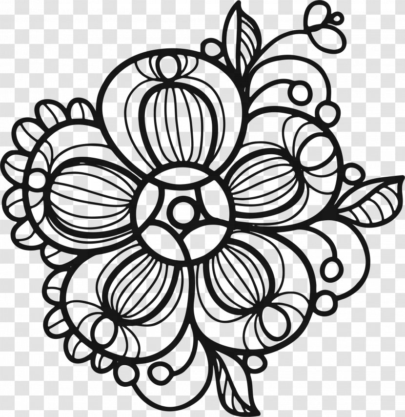 Flower Clip Art - Floral Design - Round Clipart Transparent PNG