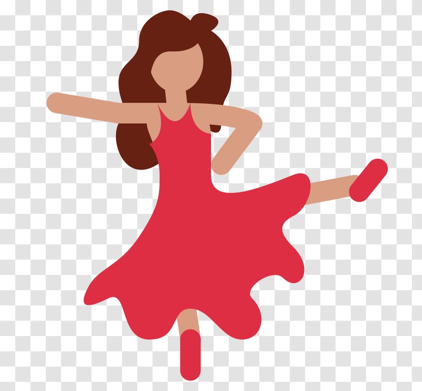 Dancing Emoji Woman Dance Android - Human Behavior Transparent PNG