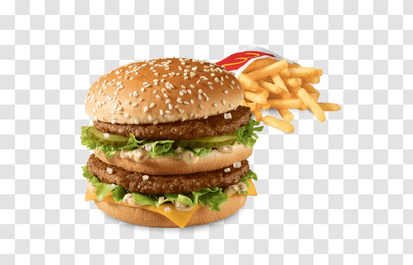Hamburger McDonald's Big Mac Cheeseburger Veggie Burger Fast Food - Breakfast Sandwich - Meat Transparent PNG