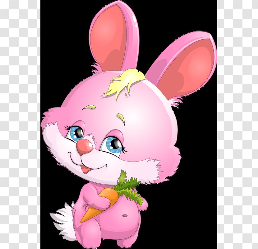 Easter Bunny Hare Rabbit Cartoon - Drawing Transparent PNG