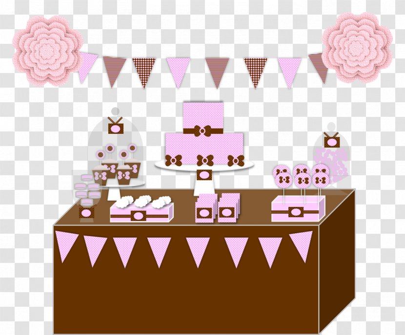 Cake Decorating Baby Shower Cartoon - Pink M - Dessert Transparent PNG