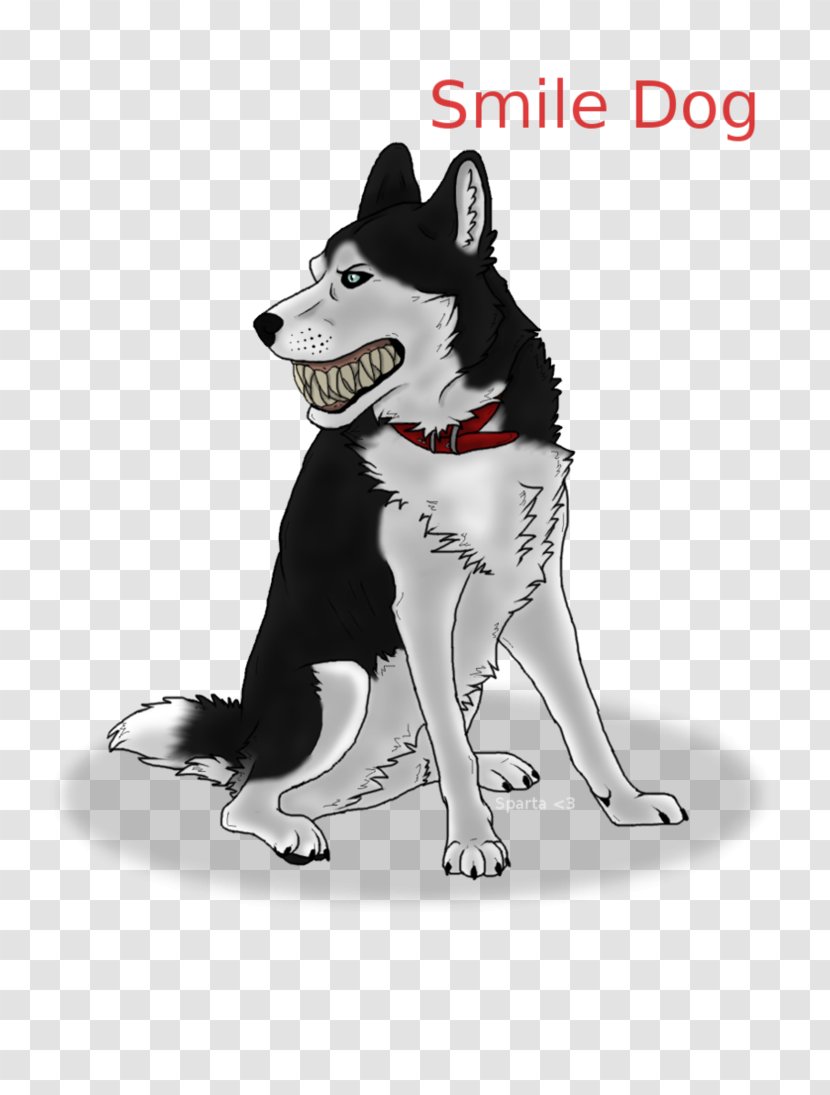 Siberian Husky Dog Breed Jeff The Killer Cat Kitten - Like Mammal - Smile. Transparent PNG