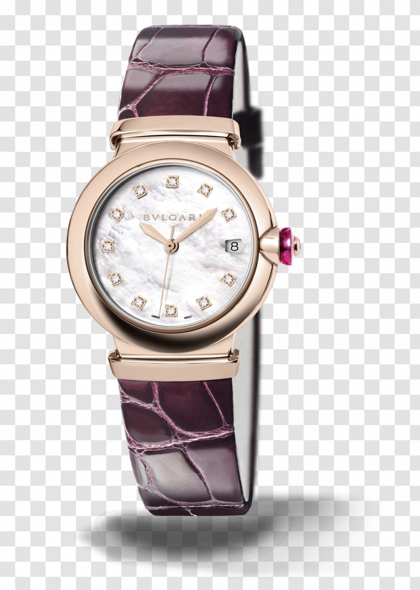 Watch Bulgari Jewellery Luxury Goods Saks Fifth Avenue - Rose Gold Female Table Purple Transparent PNG